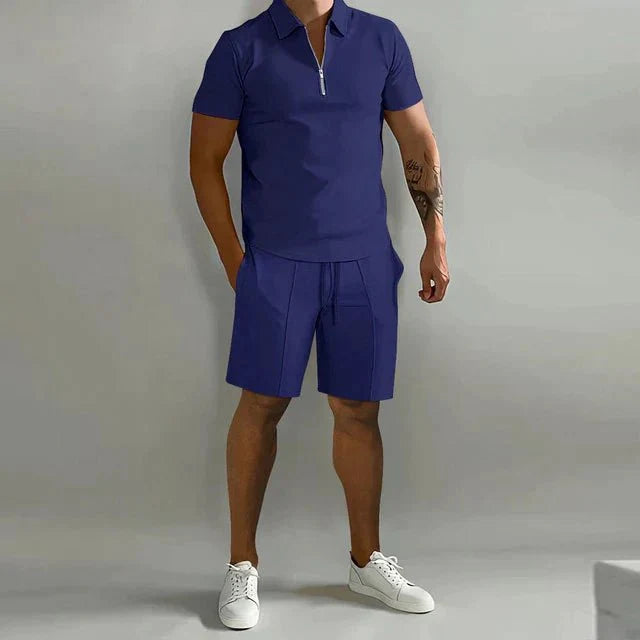 Jolie | Conjunto Masculino 2 Peças Polo e Short Casual