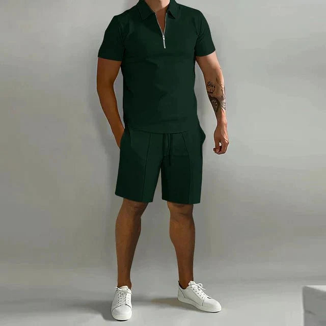 Jolie | Conjunto Masculino 2 Peças Polo e Short Casual