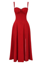 Vestido Midi Mulher Corset