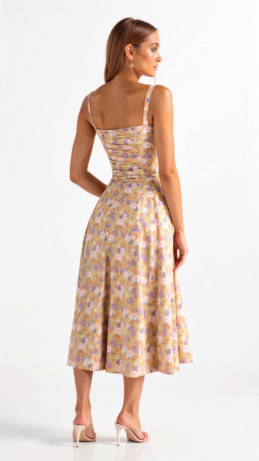 Vestido Midi Mulher Corset