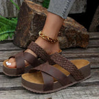 Veda | Mulher Sandália Plataforma Slip-On Ortopédica