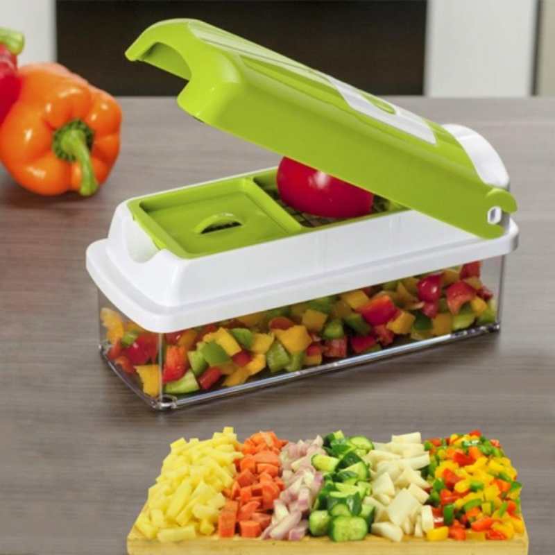 Cortador de Legumes 12 em 1 | Multifuncional, Inox | Nina