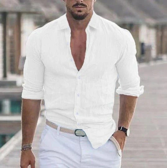 Posy | Camisa de Linho Masculina Respirável