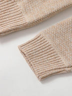 Esme | Homem Cardigan Malha Canelada Fecho Completo Gola Alta