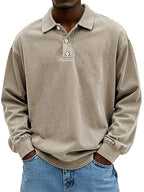 Homem Polo Manga Longa Casual
