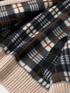 Esme | Homem Cardigan Malha Canelada Fecho Completo Gola Alta