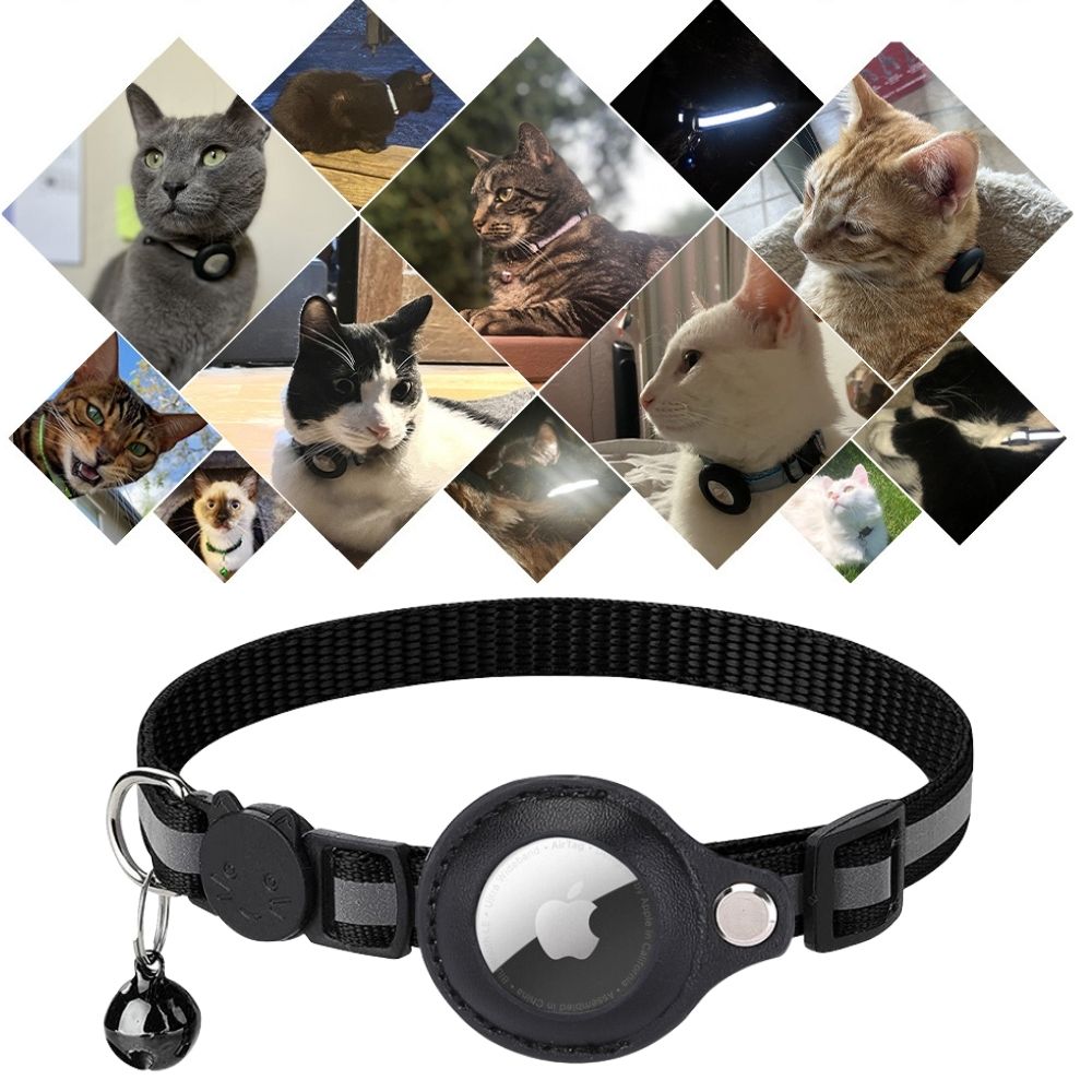 Liora | Coleira GPS para Gatos Refletiva com Libertação Rápida