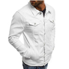Seraphina | Homem Jaqueta Jeans Trucker Manga Longa