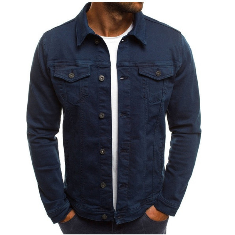 Seraphina | Homem Jaqueta Jeans Trucker Manga Longa
