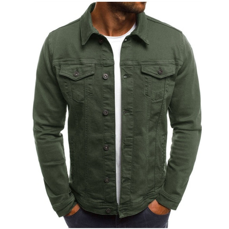 Seraphina | Homem Jaqueta Jeans Trucker Manga Longa