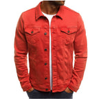 Seraphina | Homem Jaqueta Jeans Trucker Manga Longa
