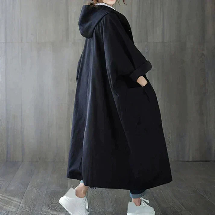 Romy | Mulher Trench Coat Oversized com Cinto