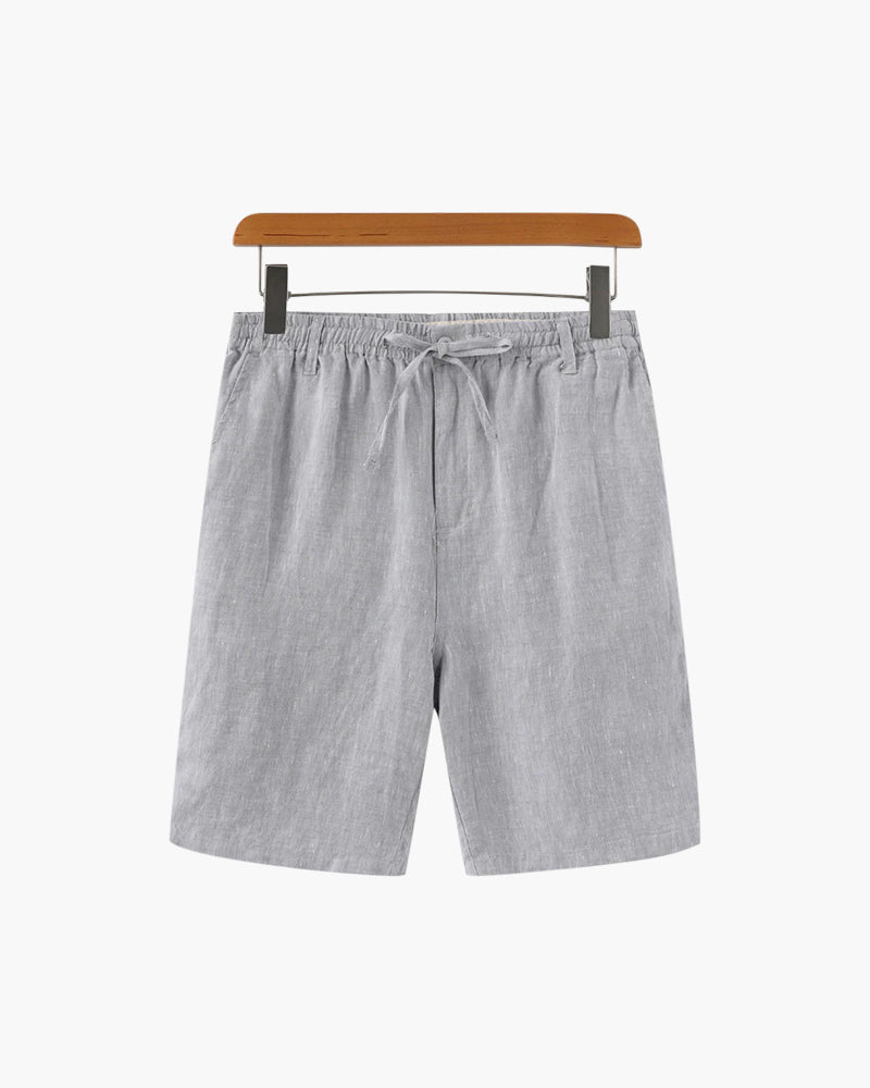 Jolie | Homem Shorts Linho Corte Reto