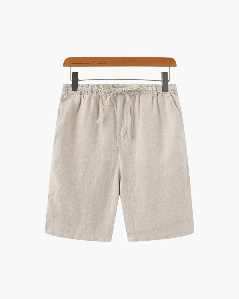 Jolie | Homem Shorts Linho Corte Reto