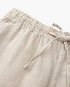 Jolie | Homem Shorts Linho Corte Reto