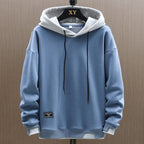 Hoodie Masculino | Bicolor, Bolso Canguru | Estilo Urbano Clássico