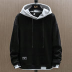 Hoodie Masculino | Bicolor, Bolso Canguru | Estilo Urbano Clássico