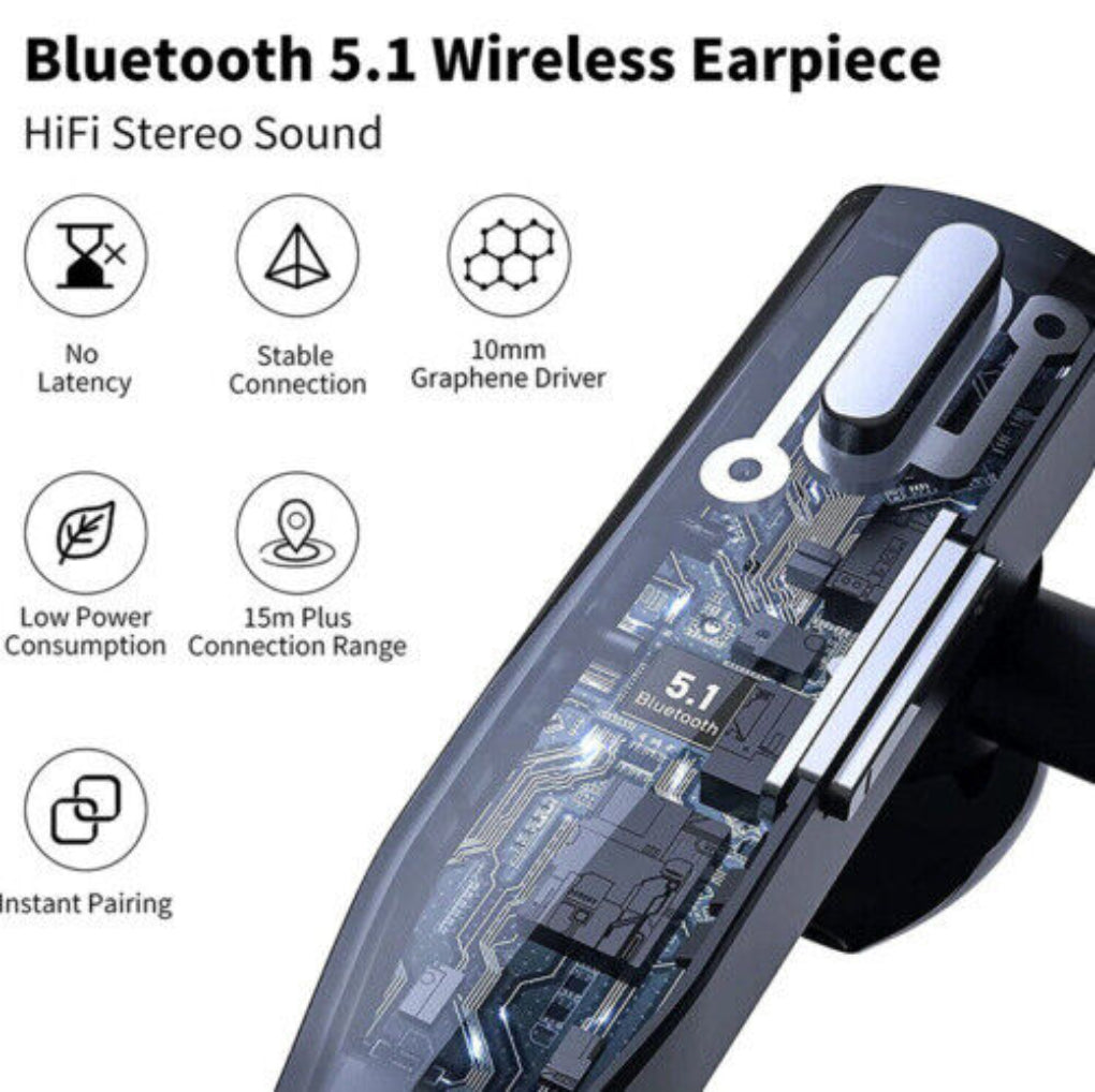 Lyra | Headset Bluetooth 5.1 Cancelamento de Ruído Microfones Duplos