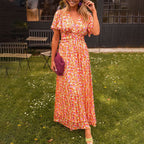Vestido Maxi Feminino Decote V