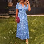 Vestido Maxi Feminino Decote V