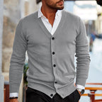 Vera | Homem Cardigan Botões Decote em V
