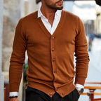 Vera | Homem Cardigan Botões Decote em V