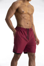 Thea | Homem Calções de Corrida com Liner e Bolso para Telemóvel