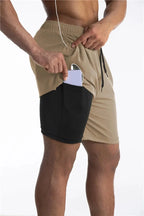 Thea | Homem Calções de Corrida com Liner e Bolso para Telemóvel