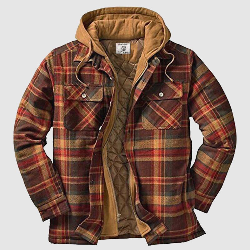 Xanthe | Homem Camisa Jaqueta Flanela Lenhador