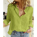 Reva | Blusa de Linho Feminina Relaxed Fit