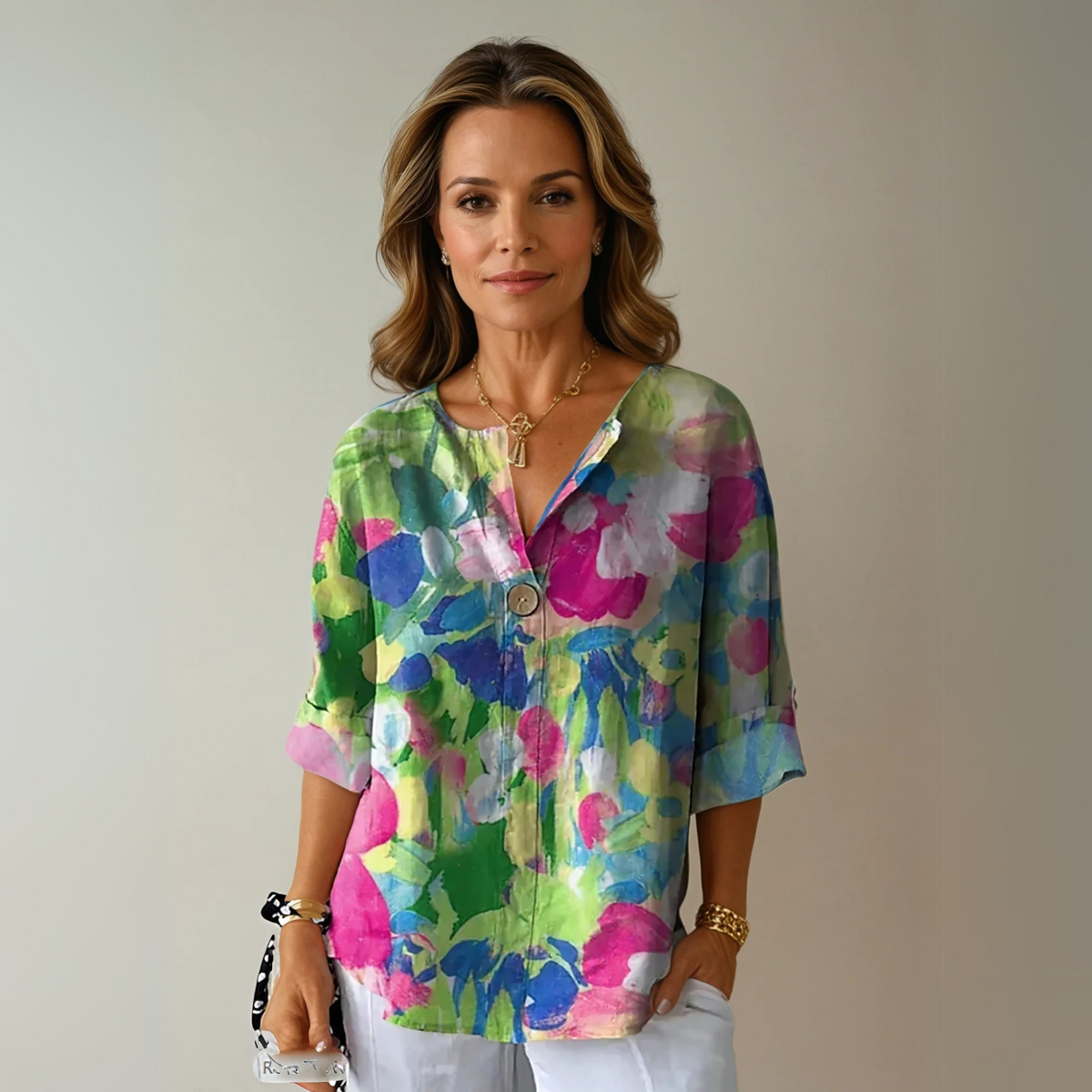 Wren | Blusa Floral Decote V Feminina