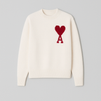 Yvaine | Mulher Camisola Oversized Gola Redonda Motivo Coração