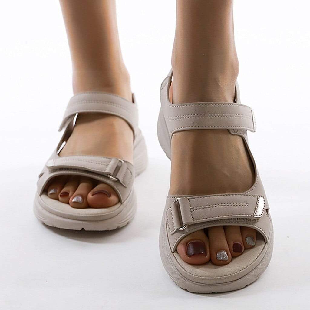 Sandálias Femininas Conforto | Tiras Ajustáveis, Sola Perfilada