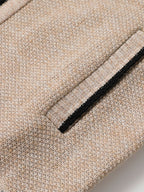 Esme | Homem Cardigan Malha Canelada Fecho Completo Gola Alta
