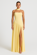 Vestido Tomara Que Caia Feminino com Fenda Alta
